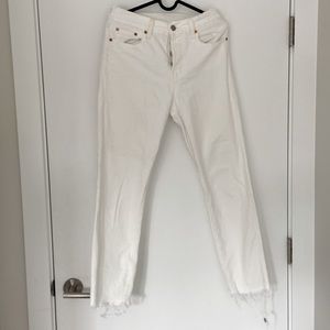 Levi’s 501 white jeans, size 26